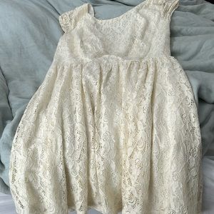 Cream colored lace dress